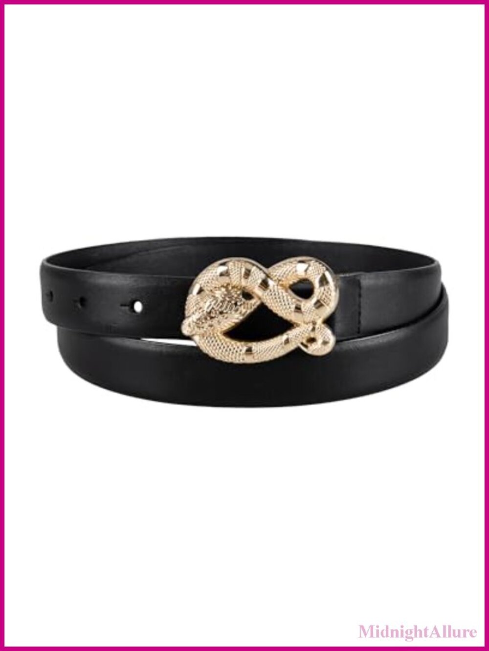 Jessica Simpson Women's Fashion Casual Belt with Twisted Buckle
